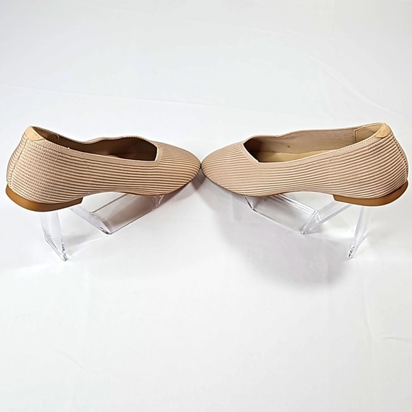 Arromic Tan Square Toe Flats Size 10 - Picture 6 of 8